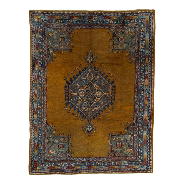 Turkish Oushak Antique Rug 9'11" x 12'9" #20514 For Sale