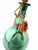 Vintage Italian Green Glass Wine Demijohn Decanter For Sale - Image 4 of 9