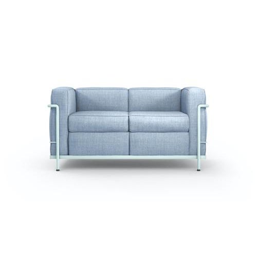 LC2 Two-Seat Sofa by Le Corbusier, Pierre Jeanneret and Charlotte Perriand for Cassina For Sale - Image 3 of 9