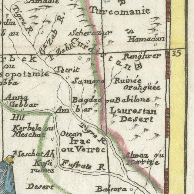 Antique Map of Turkey in Asia, Armenia and Mesopotamia, 1760 For Sale - Image 6 of 12