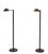 Mid-Century Modern Bronze Swing-Arm Library Floor Lamps, 1970s, Set of 2 For Sale - Image 3 of 13