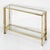 Italian Italian Modern Console Table of Brass, Chrome, and Glass by Romeo Rega For Sale - Image 3 of 11