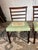 Mid 20th Century Set of 8 High Ladder Back Rosewood Tapestry Leg Dining Chairs For Sale - Image 11 of 17