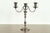 A gorgeous antique Victorian or English Traditional silver plate three-light candelabra In the manner of Tiffany & Co....