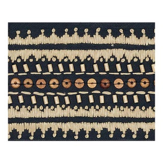 Schumacher X Mary Mcdonald Tonga Tape in Lava Black For Sale