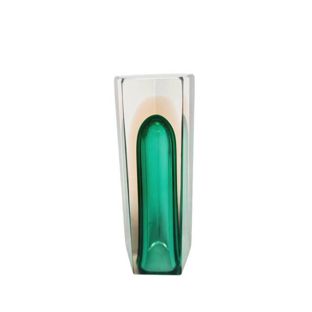 Glass Italian Murano Glass Vase from Mandruzzato, 1950s For Sale - Image 7 of 14