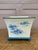 French Provincial Blue and White Tole Country-Life Cachepot For Sale - Image 4 of 5