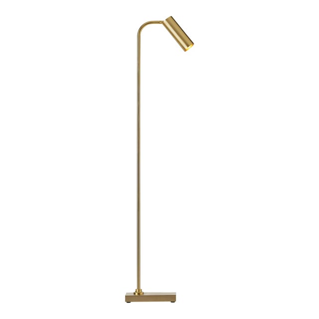Reading lamp with a rectangular weighted base, vertical arm and a vertical placed tube on knuckle joint, 350° turnable,...