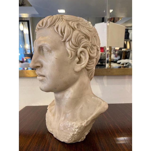 Early 19th Century Bust of a Roman Emperor, Early 1800s, Marble For Sale - Image 5 of 13