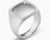 Lovely Danish Georg Jensen 925 Sterling Silver Hammered Signet Ring Sz 10.75. A beautiful simplistic design with a...