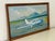 Large 1960s original oil painting of a single prop engine. Framed in wood and signed M.B. Lilly, 1964. Please see...