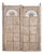 Antique Indian Carved and Bleached Teakwood Large Door For Sale