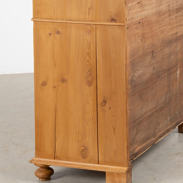 19th Century Danish Waxed Pine Chest of Four Drawers For Sale - Image 14 of 15