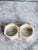 Mid-Century Modern Vintage Celluloid Faceted Floral Napkin Rings - Pair For Sale - Image 3 of 7
