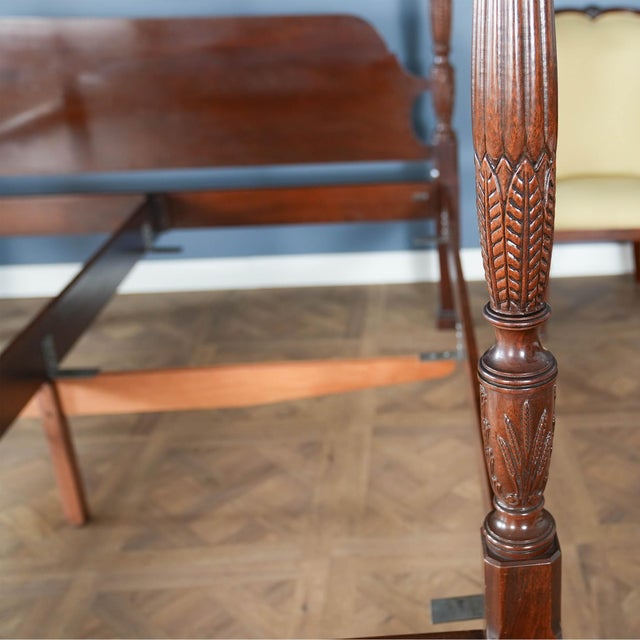 Traditional 1990s Attributed to Hickory Furniture Canopy Poster Bed For Sale - Image 3 of 15