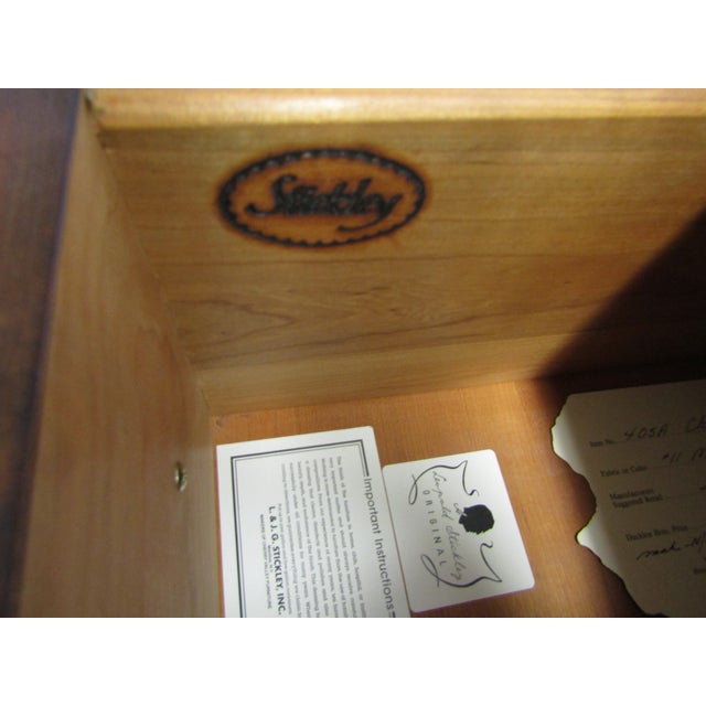 Wood Stickley Solid Cherry Serving Chest or Sideboard. For Sale - Image 7 of 10