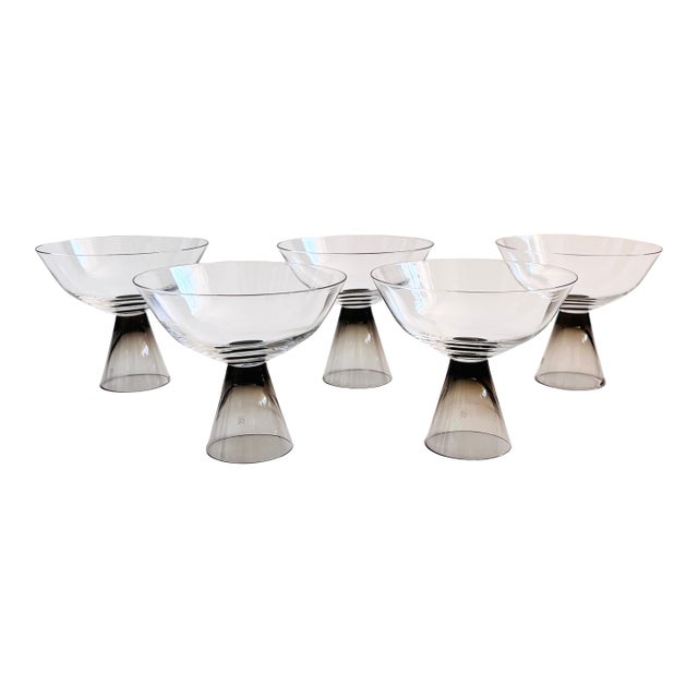 Mid Century Rosenthal Fortuna Champagne Coupes by Elsa Fischer-Treyden - Set of 5 For Sale