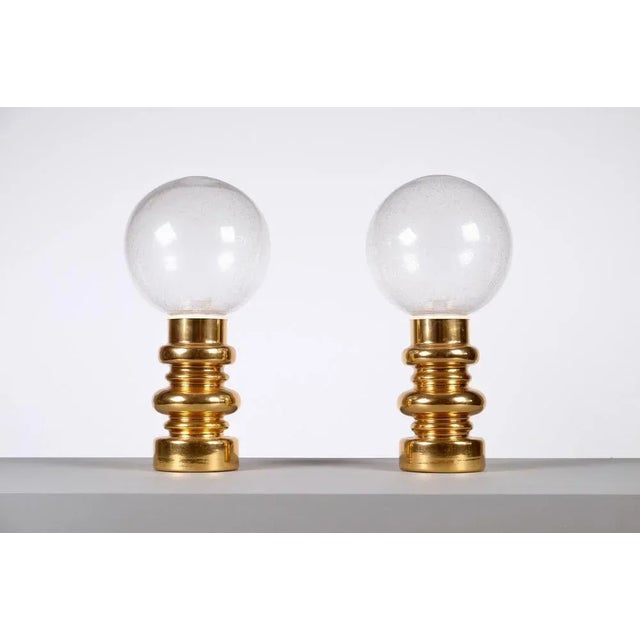 Swedish Ceramic and Glass Table Lamps, 1970s, Set of 2 For Sale - Image 9 of 10