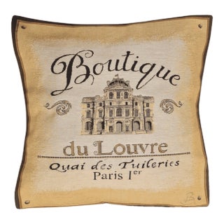 Boutique Du Louvre Tapestry Cushion With Feather Filler - 46x46cm (18"x18") For Sale