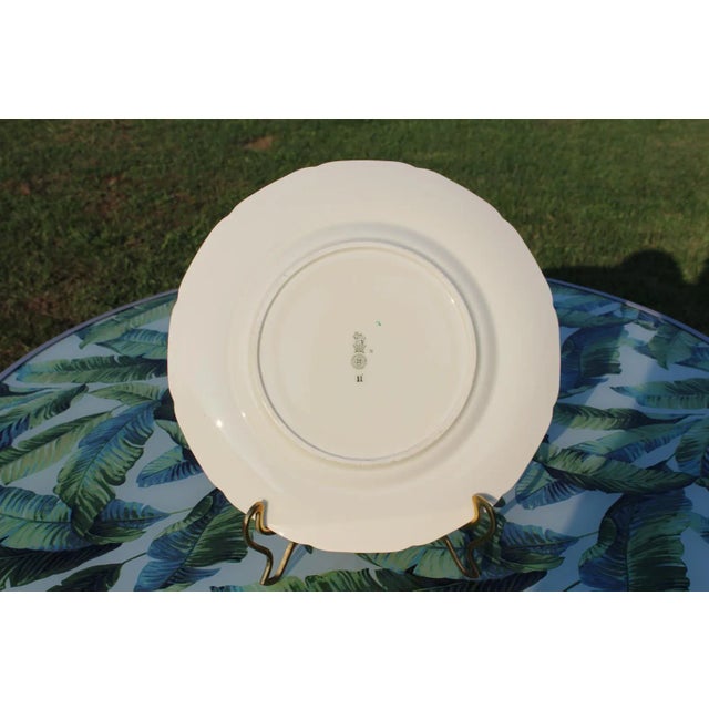 1930s Royal Doulton Art Deco Bird Dinner Plate For Sale - Image 11 of 13