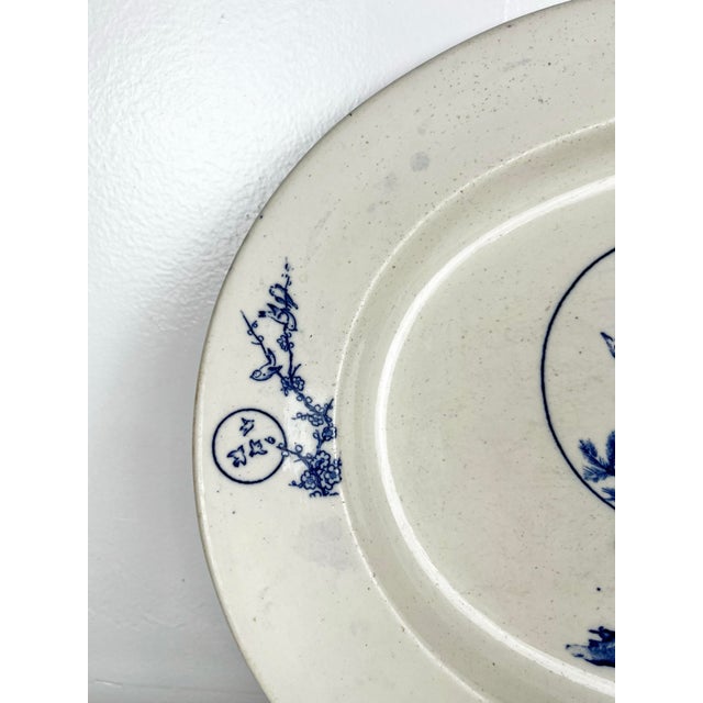 Late 19th Century Antique w.t. Copeland & Sons Chinoiserie Aesthetic Ironstone Platter For Sale - Image 5 of 12