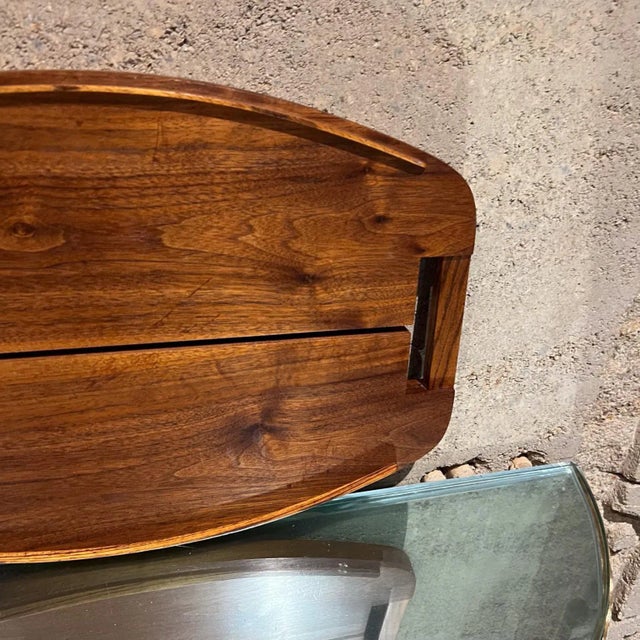 Modern Art Sculptural Walnut Wood Tray For Sale In San Diego - Image 6 of 6