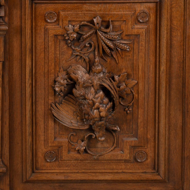 19th Century French Oak Carved Large Buffet Sideboard For Sale - Image 12 of 14