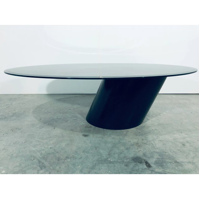 1990s Design Institute of America Post Modern Cantilevered Coffee Table For Sale - Image 5 of 12