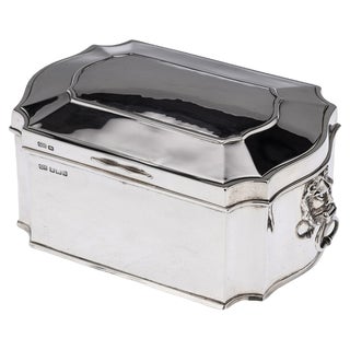20th Century English Silver Casket, Sheffield, 1915 For Sale
