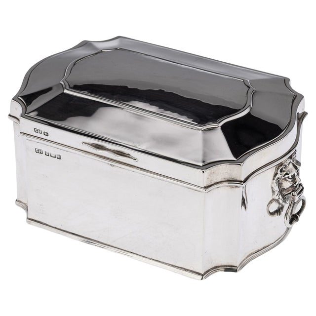 20th Century English Silver Casket, Sheffield, 1915 For Sale