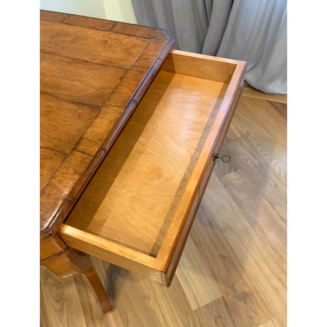 Vintage Biedermeier Side Table W/Single Drawer For Sale - Image 4 of 4