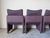 1980s Postmodern Vladimir Kagan Style Upholstered Dining Armchairs With Casters – Set of 4 For Sale - Image 11 of 17