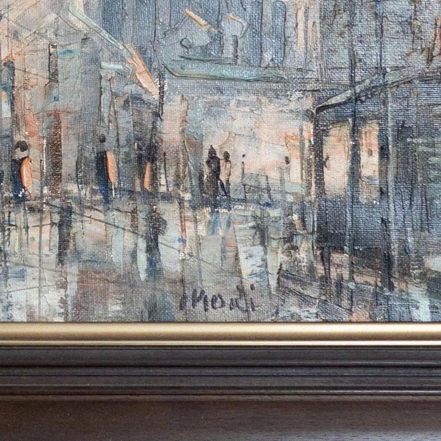 Parisian Street Scene with Sacré-Cœur, 20th Century, Oil Painting, Framed For Sale - Image 4 of 6