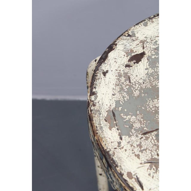 Wood Industrial Round Table, Italy, 1950s For Sale - Image 7 of 10