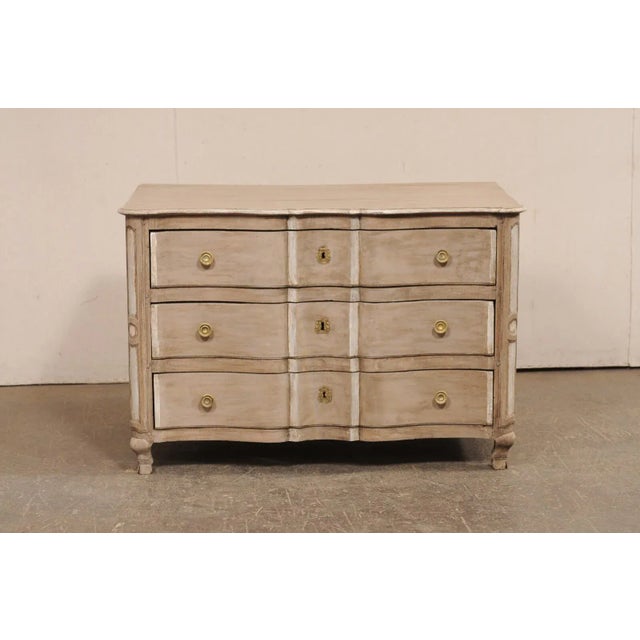 18th Century 18th Century Italian Serpentine Chest with Cloven Hoof Feet For Sale - Image 5 of 12