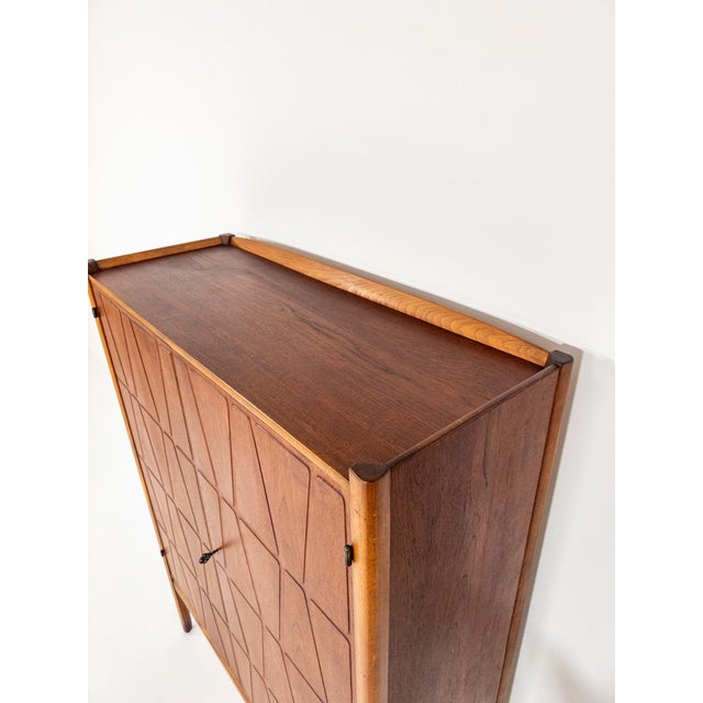 Brown Swedish Bangkok Cabinet by Yngve Ekström for Westerbergs Möbler, 1950s For Sale - Image 8 of 12