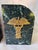1970s Vintage Medical Caduceus Green Italian Marble Heavy Bookends a Pair For Sale - Image 5 of 16