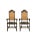 A pair of early 20th century European high-back armchairs with cane seats — 54 inches of old-world presence. Now $2,600...