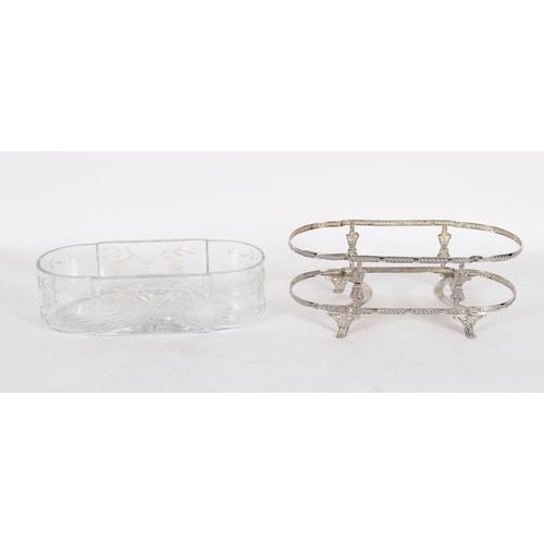 Antique French Silver Plated Louis Revival Cut Crystal Centrepieces, 1860, Set of 2 For Sale - Image 18 of 18