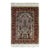 1960s Extremely Fine Turkish Silk Hereke With the Field Woven With Silver Metal Treads Rug 3'3'' X 4'6'' For Sale