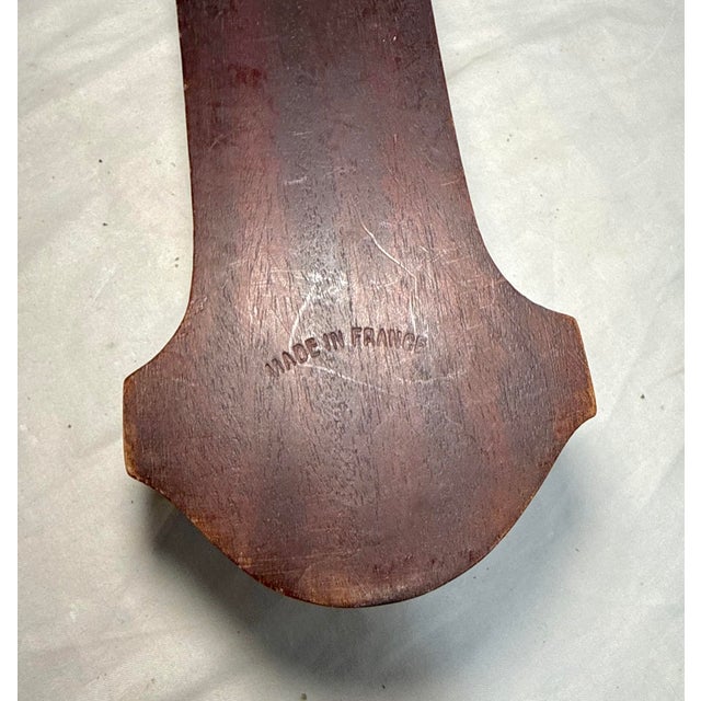 Antique 1800's French Bronze Patinated Metal Inlaid Wood Wall Crucifix Cross For Sale - Image 11 of 12