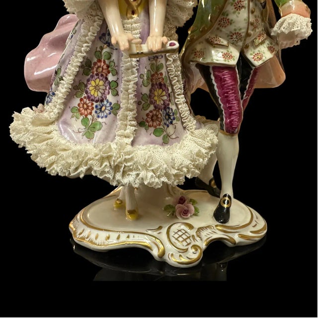 Volkstedt Porcelain, Courting Couple, Marked V20253, Post 1945 For Sale In San Diego - Image 6 of 10