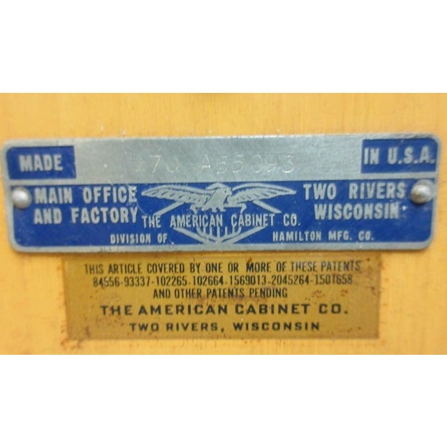 Brown 1940s Art Deco Dental Cabinet Industrial Medical Chest Dresser Maple 9 Drawer For Sale - Image 8 of 12