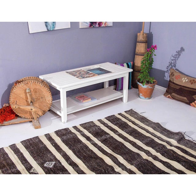 Striped Vintage Turkish Kilim Rug For Sale In Los Angeles - Image 6 of 6