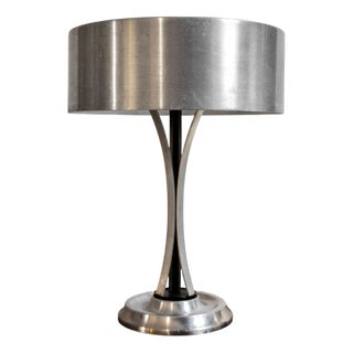 Adjustable Nickel Table Lamp by Oscar Torlasco for Lumi, 1960s For Sale