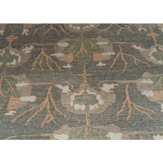 Turkish Oushak Square Rug 13'4" x 13'10" #20393 For Sale - Image 4 of 8