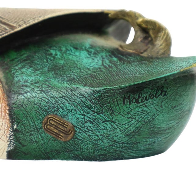 Male Duck in Brass and Resin from Elli Malevolti, Italy, 1960s For Sale - Image 11 of 13
