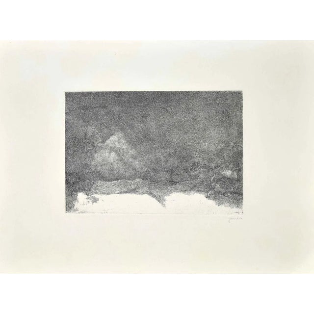 Woman Figure is an original drawing in etching technique on paper, realized by Edo Janich, in 1970s. In excellent...