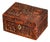 Hand Carved Village Scene Box Antique Chinese Wood Box 19th Century Decorative Chinoiserie Asian Oriental Home Decor For Sale