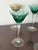 Blue Vintage Italian Crystal Glasses, 1950s, Set of 6 For Sale - Image 8 of 14